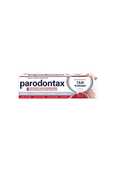 Parodontax العلامة التجارية: معجون أسنان فول بروتكشن للتبييض 75 مل الفئة: معج...