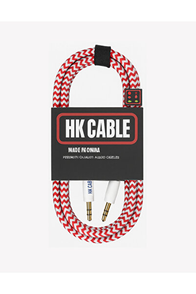 HK CABLE 3 Meter Instrument Jack Cable (Unbreakable Iron Cable) Black-White