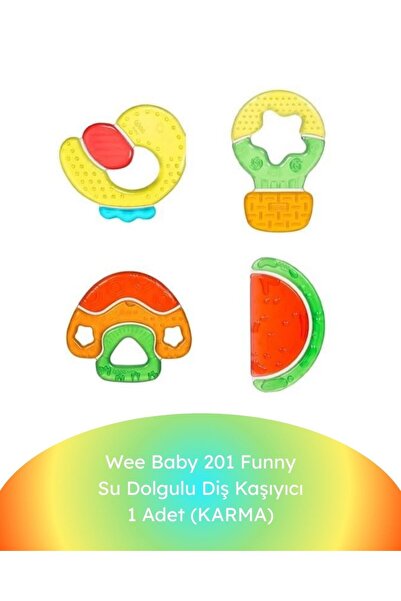 Wee Baby 201 Funny Su Dolgulu Diş Kaşıyıcı 1 Adet (KARMA)