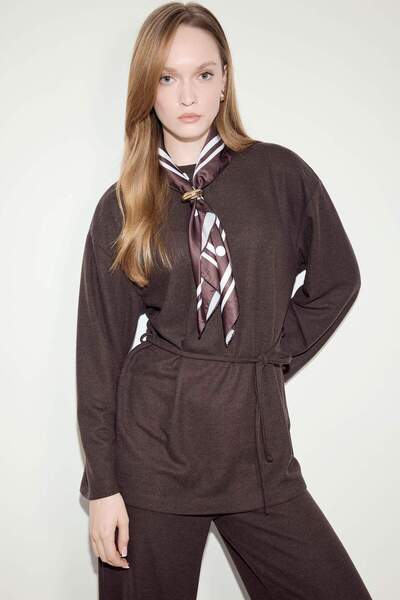 DeFacto Regular Fit Tie-Up Long Sleeve Tunic G4083Ax25Wn