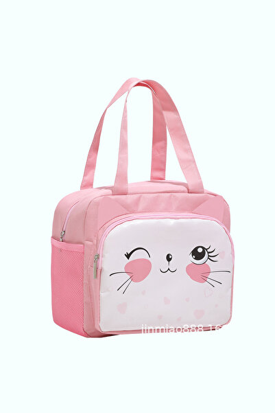 Ecrou Geantă termică pentru alimente Pink Blinking pisică 20 x 24 x 12 cm