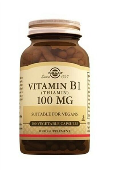Solgar 100 Mg Vitamin B1 - Thiamin Vegetable Capsule