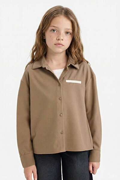 DeFacto Κοριτσίστικο πουκάμισο με μακριά μανίκια με τύπωμα G5226A825AU