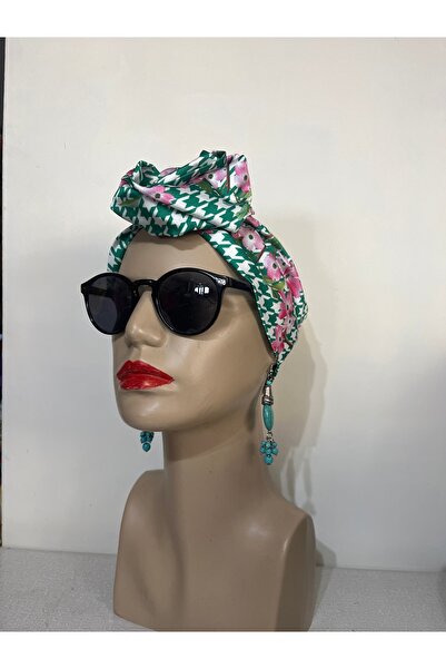 oben hobi إكسسوار شعر باندانا سلكي على الطراز الأفريقي، مشبك من القماش للنساء