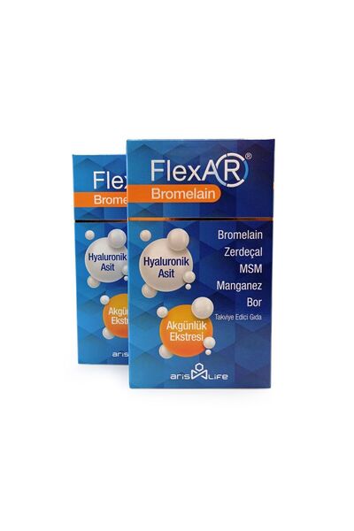 aris life FlexAR Bromelain 30 Tablet 2'li Paket