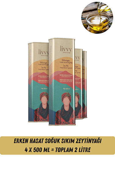 Livvy Premium Foods Duemila Set – 4 X 500 ml Erken Hasat Soğuk Sıkım Natürel ...