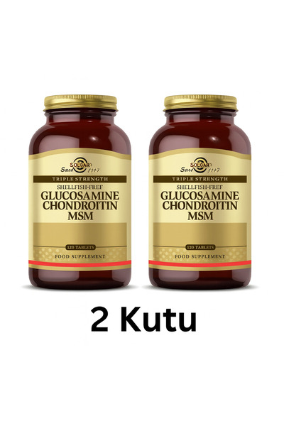Solgar Glucosamine Chondroitin MSM (Glukozamin Kondroitin MSM) 120 Tablet ( 2...