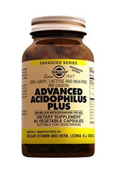 Solgar أكيدوفيلوس بلس 60 كبسولة نباتية متقدمة