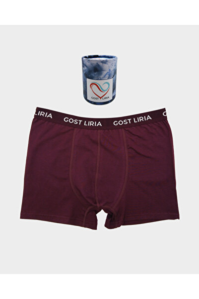 GOST LİRİA Boxeri Calm pentru bărbați, culoare burgundy