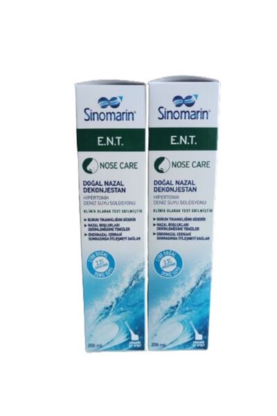 Sinomarin E.n.t. - Deniz Suyu Spreyi 200 Ml 2 adet (miad03/2026)