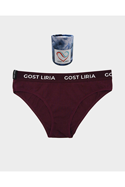 GOST LİRİA - Calm Women's Slip Panties Burgundy