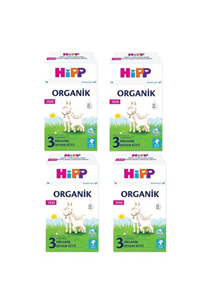 Hipp HİPP Organik Keçi Sütü 3 Numara 400 GR +1 YAŞ 4`lü Avantaj Paketi (1600GR)