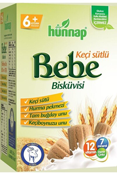 Hünnap Keçi Sütlü Ve Vitaminli Bebe Bisküvisi 400 gr