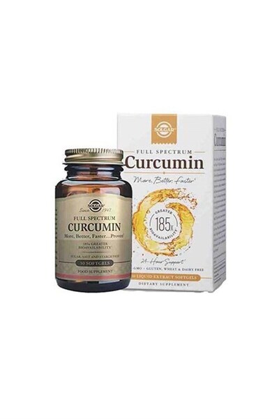 Solgar Full Spectrum Curcumin 185x 30 Kapsül