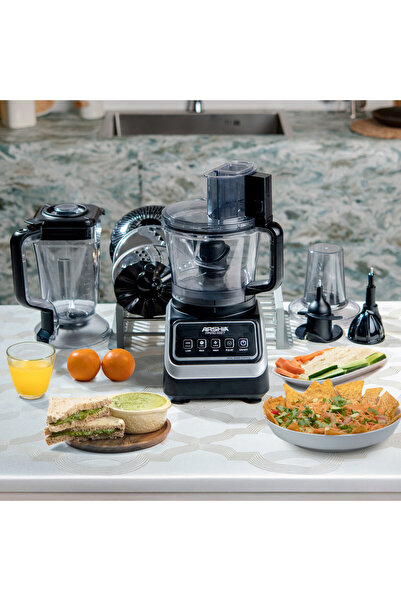 Arshia محضر طعام من أرشيا - متعدد الوظائف مع أوعية وشفرات لتحضير جميع الوصفات...