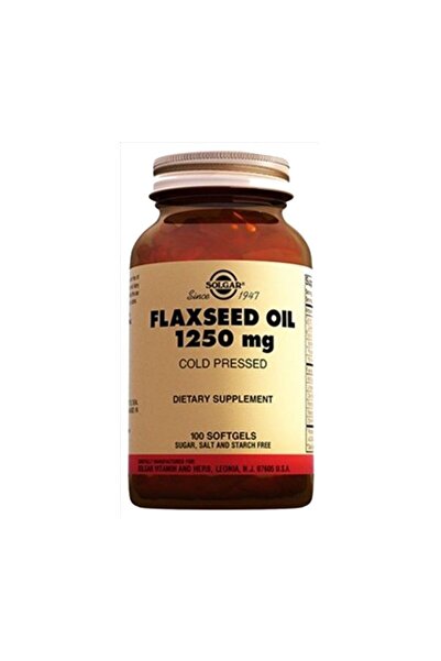 Solgar 100 Capsules - 1250 Mg Flaxseed Oil