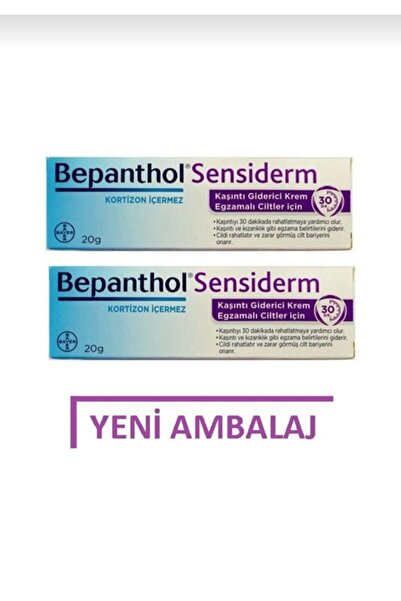 Bepanthol Sensiderm Kaşıntı Giderici Krem 20gr 2 Adet