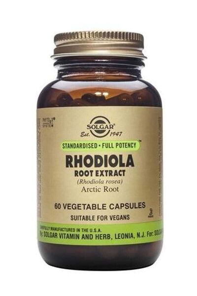 Solgar Rhodiola Root Extract 60 Bitkisel Kapsül