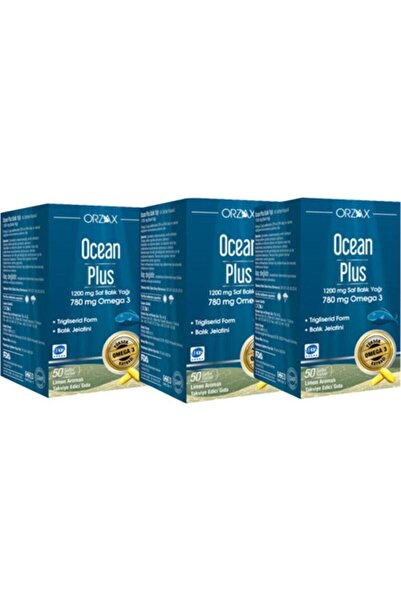 Orzax Ocean Plus 1200 Mg 50 Softgel Kapsul 3 Kutu