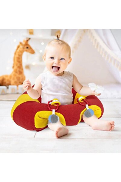 ESPEBA وسادة دعم لمقعد الطفل باللون الأحمر والأصفر