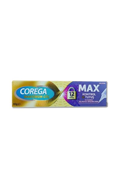 Corega Maksimum Kontrol + Tutuş Yapıştırıcı Krem 40 Gr