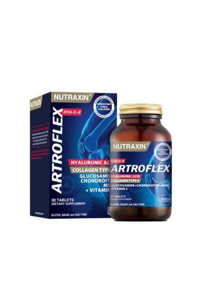 Nutraxin Artroflex Hya-c-ii Type 2 مكمل غذائي يحتوي على الكولاجين 90 قرصًا