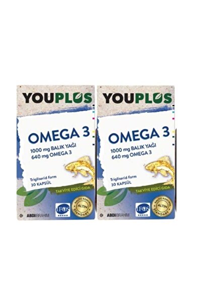 Youplus Omega 3 1000 Mg 30 Kapsül 2 Adet
