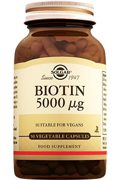 Solgar Biotin 5000 Mcg 50 Kapsul (BİOTİN) 02/2027