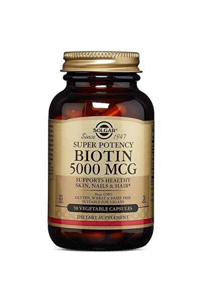 Solgar Biotin 5000 Mcg 50 Kapsül