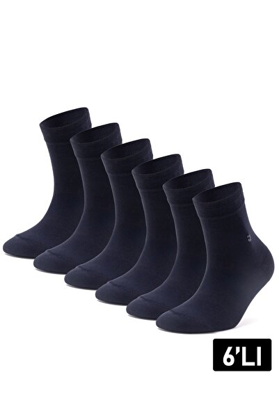 Just inner جوارب رجالية 6 قطع نصف كيس (بامبو)