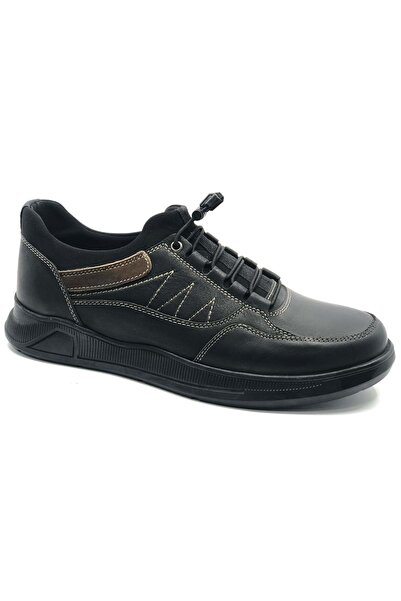 KOCAMANLAR Dropland 9050 Genuine Leather Men's Casual Shoes Black