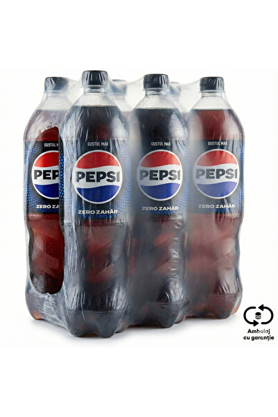 Pepsi MAX , 1 LT x 6 BUCATI , PET