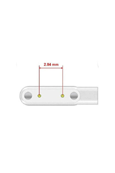 silabor 2 Pin 2.84 mm Konnektör Akıllı Saatler Için Manyetik Şarj Kablosu - A...