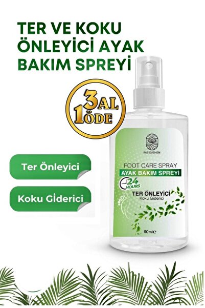 RAS DASHEN Yüksek Kalite Ayak Ve Ayakkabı Koku Önleyici Giderici Sprey 50 ml