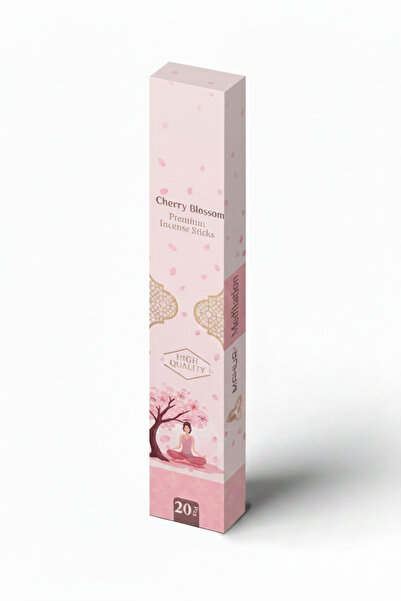 OrdoVeni Japon Kiraz Çiçeği Kokulu 1 Kutu Çubuk Tütsü 20 Adet & Oda Kokusu