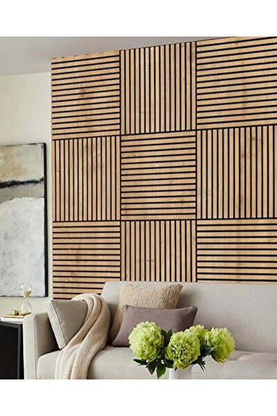 Renkli Duvarlar Yeni Nesil Kahverengi Yapışkanlı Esnek Akustik Duvar Paneli K...