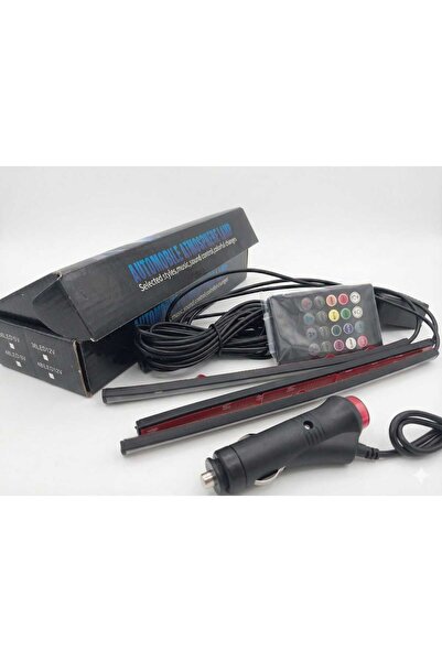 AUTO LUXURY 24 Volt Araç içi ayak altı SESE VE MÜZİĞE duyarlı KUMANDALI araba...