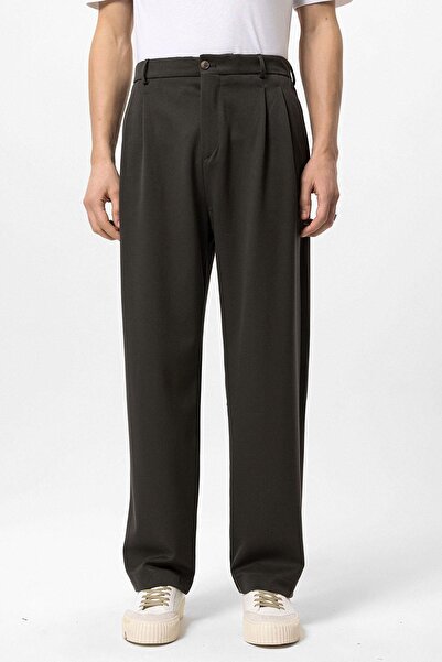 S13 Store High Waist Pleated Comfortable Fit Men's Trousers