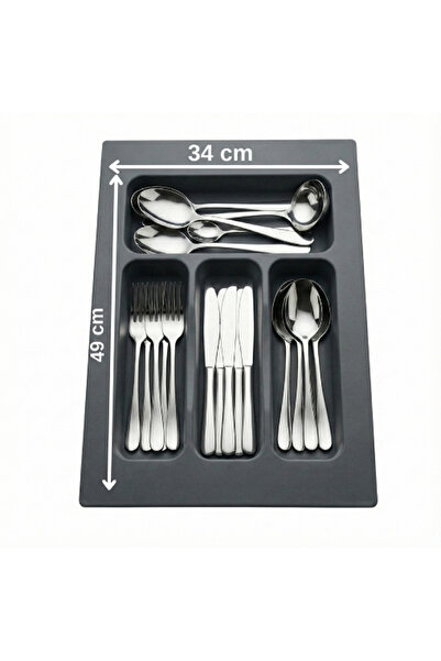 almital mobilya aksesuarları furniture accessories 34x49 Çekmece Içi Antrasit...