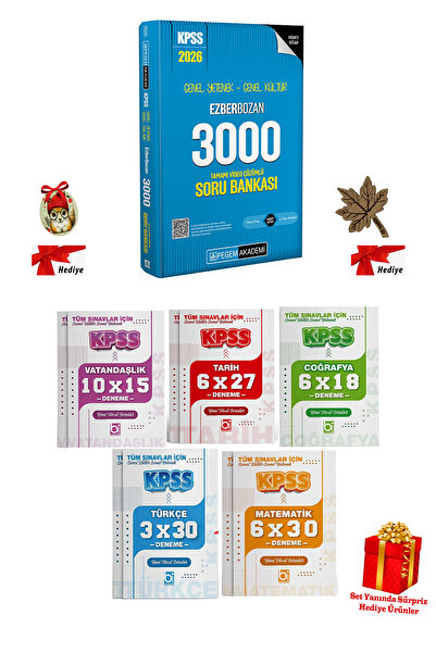 Pegem Akademi Yayıncılık Pegem 2026 Kpss Genel Yetenek Genel Kültür Ezberboza...