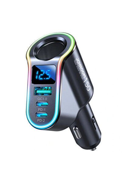 Joyroom 150W 4 Port Led Ekranlı Araç şarj