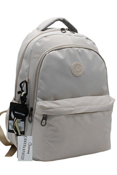 Bevitton Multi-Compartment Daily School Backpack Waterproof Fabric Unisex Sch...