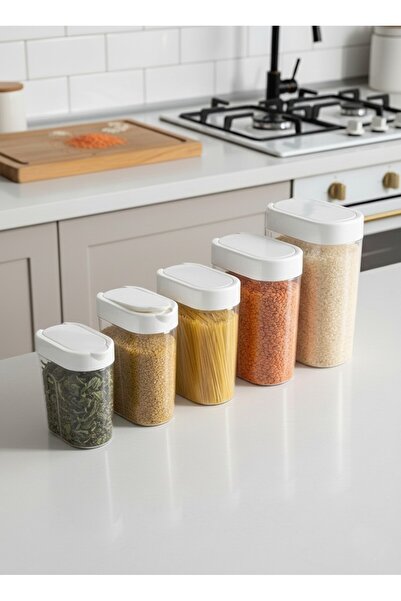 Saban 5-Piece Pouring and Plastic Storage Container