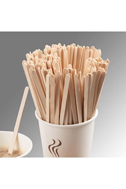 co arma Disposable wooden coffee stirrers in beige