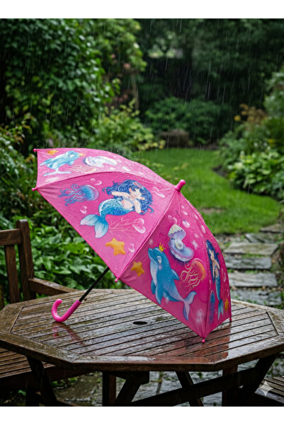 Silmaril Katlanabilen Koruma Kılıflı Bardaklı Düdüklü 72 Cm Çocuk Şemsiyesi Y...