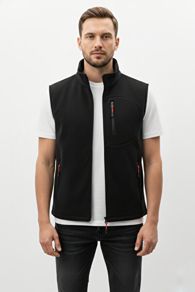 Alvora Siyah Yelek Kolsuz 3 Çepli Erkek Polar Günlük Standart Rahat Fermuarlı...