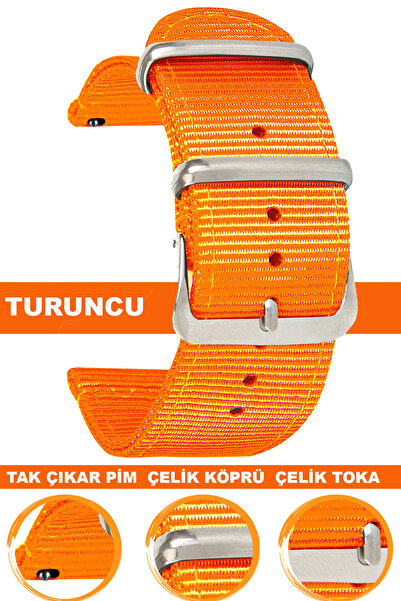 COBRA Movetime Mt40 Model Uyumlu Nato Kumaş Saat Kordonu Kayışı MT40