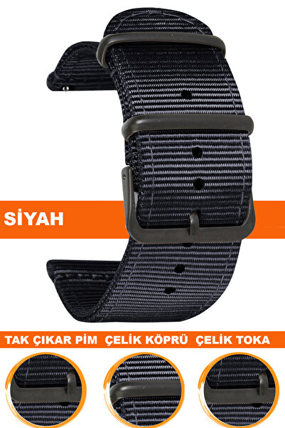 COBRA Movetime Mt40 Model Uyumlu Nato Kumaş Saat Kordonu Kayışı MT40