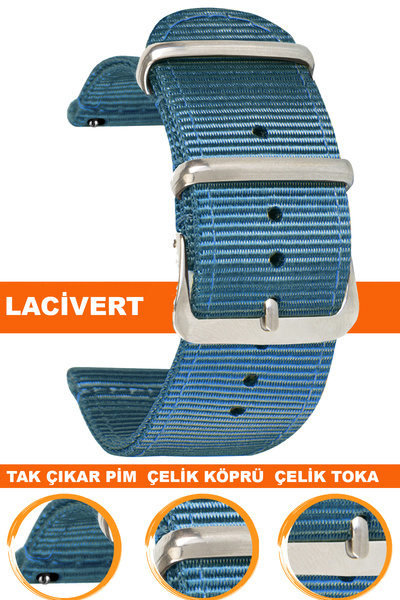 COBRA Movetime Mt40 Model Uyumlu Nato Kumaş Saat Kordonu Kayışı MT40