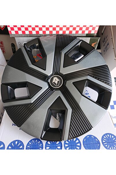 Universal Renault Clio 4 / 5 Uyumlu 16"inç Jant Kapağı 4'lü Takım Amblem Hedi...